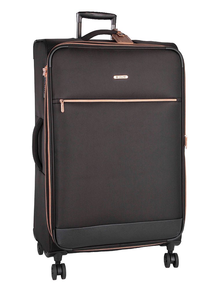 Cellini Allure Ladies 4 Wheel Large Trolley | Silk Black - iBags - Luggage & Leather Bags