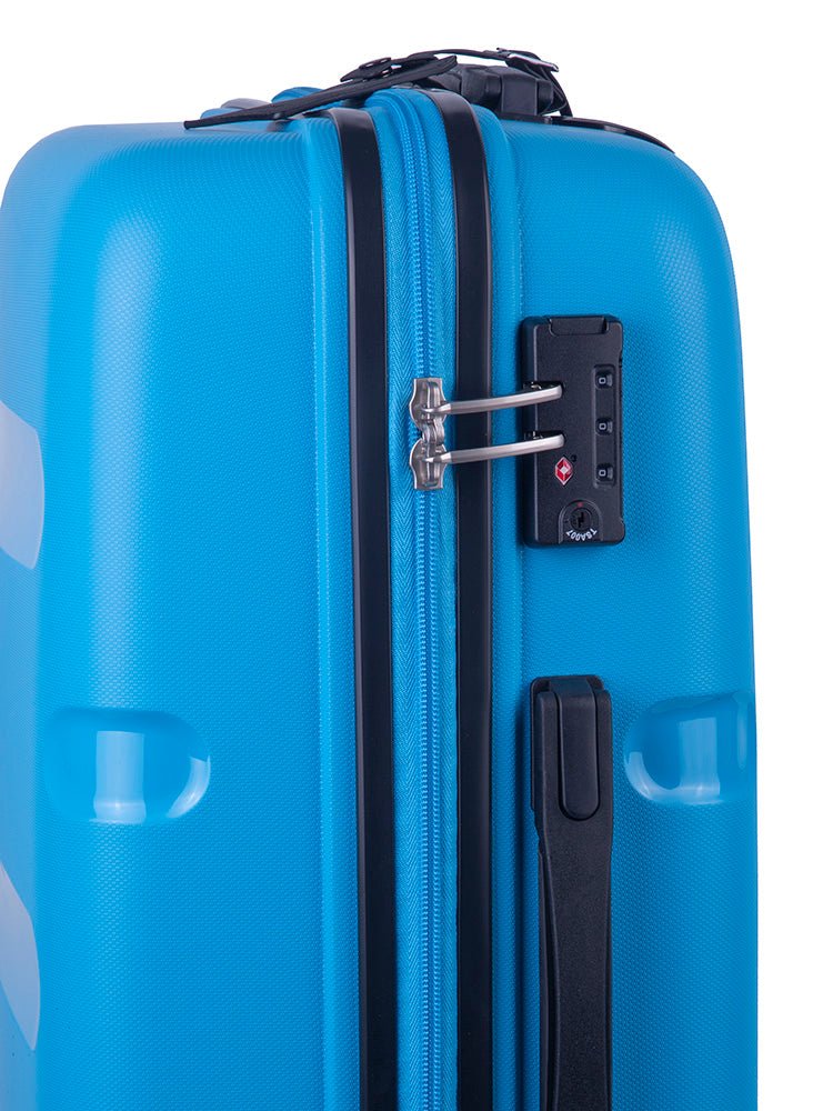 Cellini Cruze 650mm 4 Wheel Trolley Case | Blue - iBags - Luggage & Leather Bags