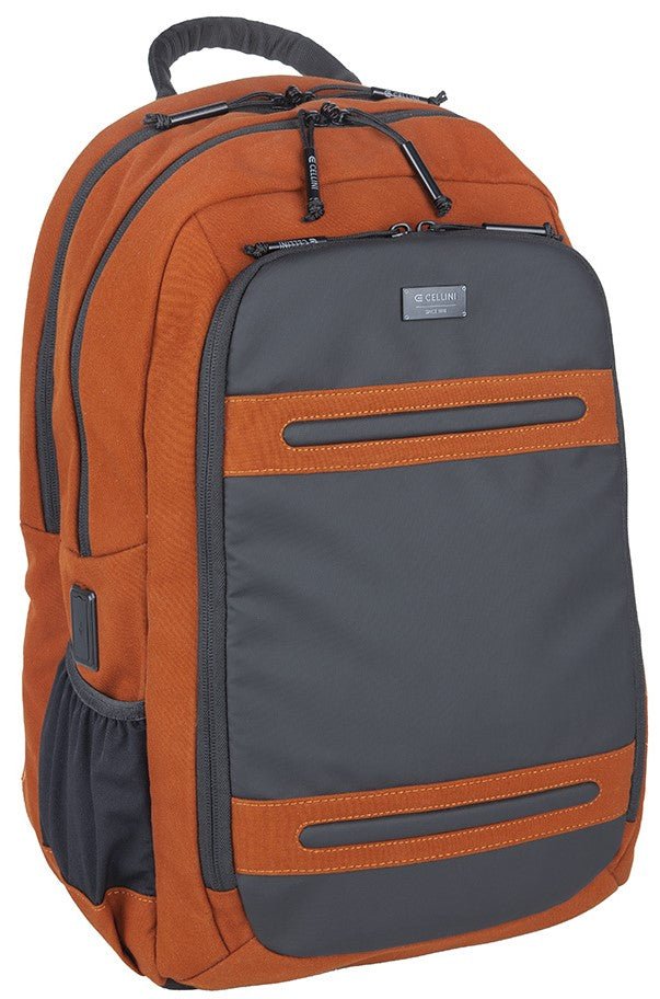 Cellini Explorer Pro Digital Pro Backpack | Rust - iBags - Luggage & Leather Bags