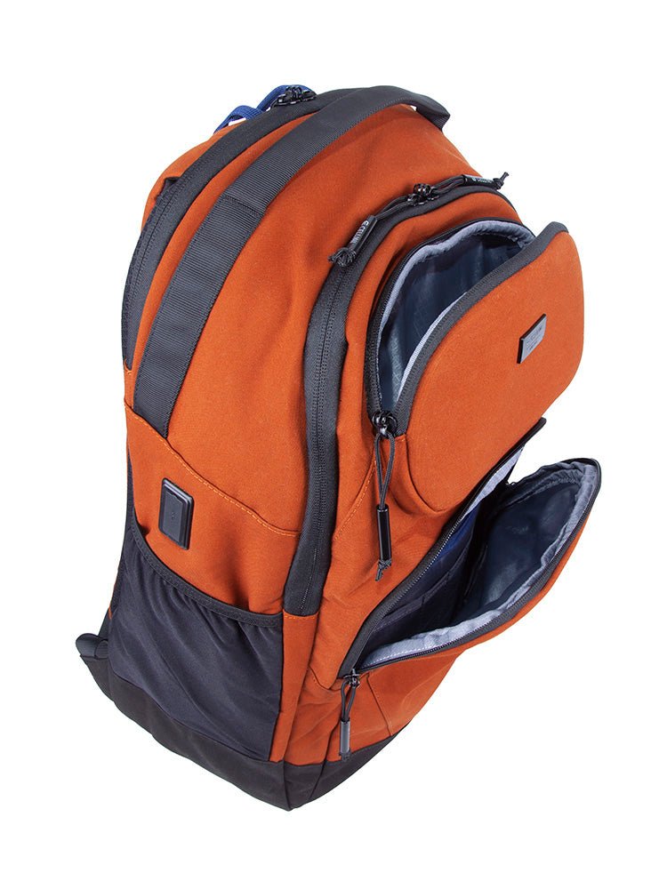 Cellini Explorer Pro Large Business Backpack with Shockproof Pocket | Rust - iBags - Luggage & Leather Bags