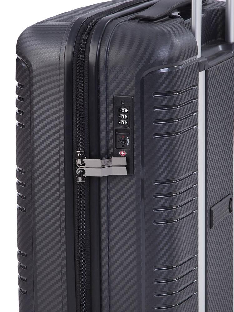 Cellini La Strella 53cm Cabin Trolley | Jet Black - iBags