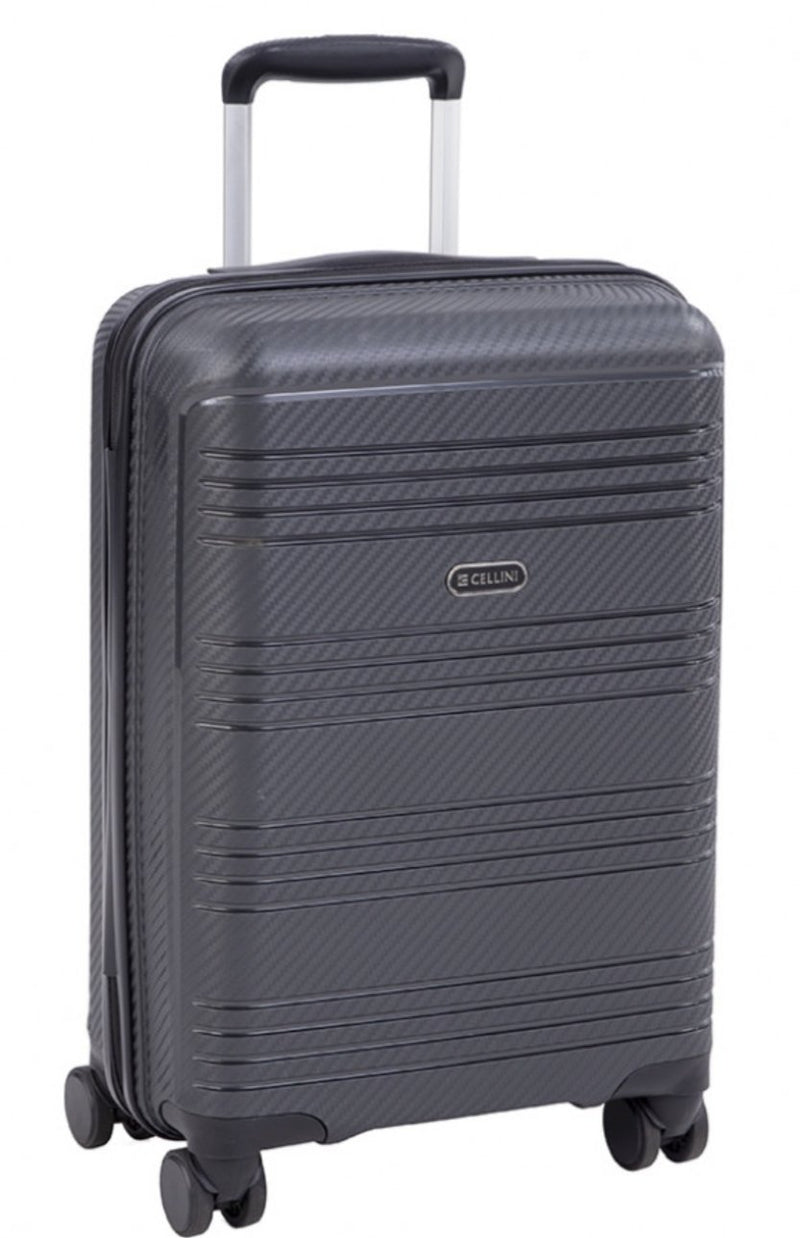 Cellini La Strella 53cm Cabin Trolley | Jet Black - iBags
