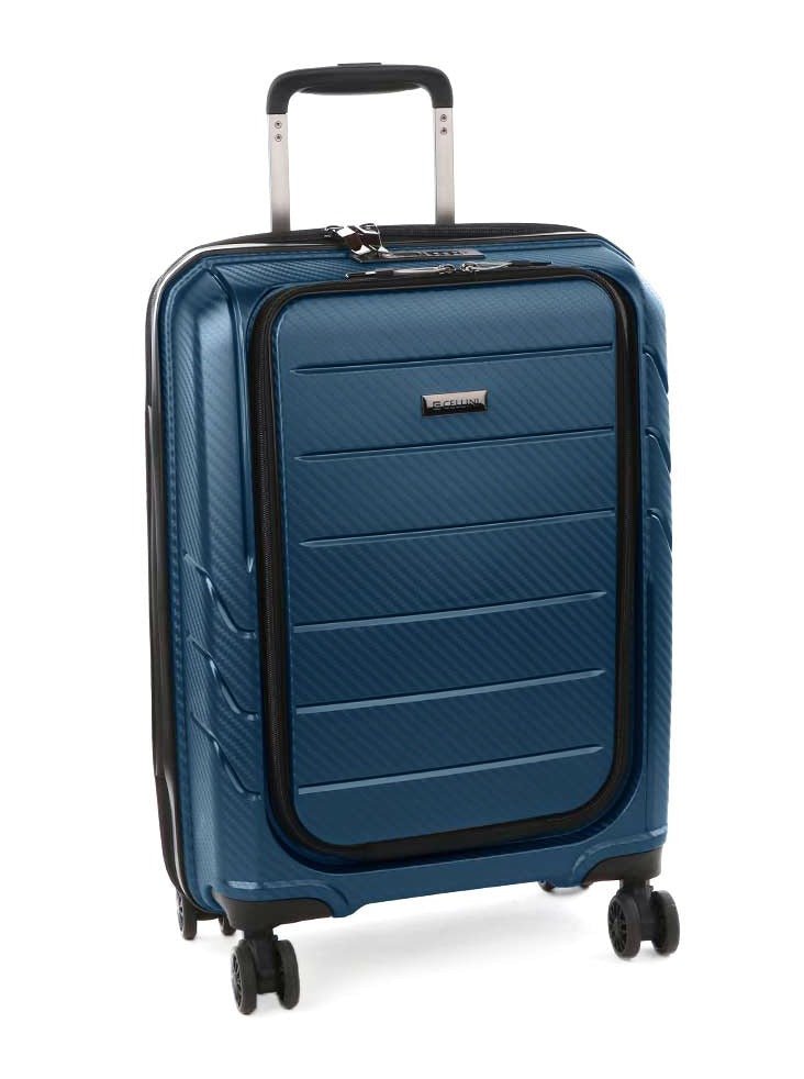 Cellini Microlite 55cm Business Laptop Cabin Trolley 17.3" Blue - iBags - Luggage & Leather Bags