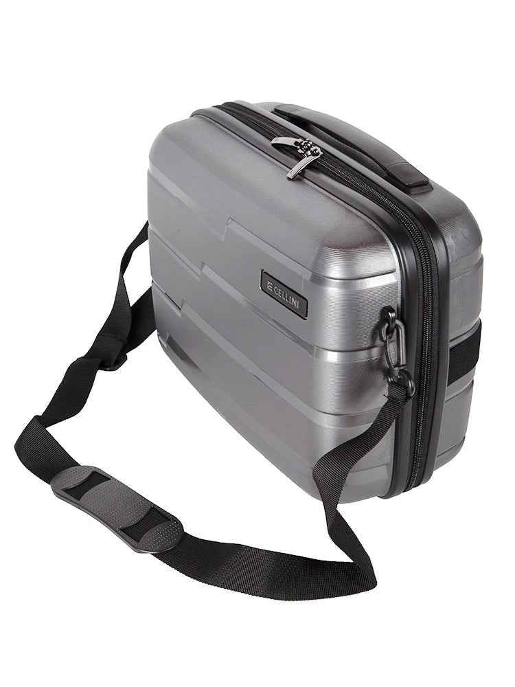 Cellini Microlite Beauty Case | Charcoal - iBags - Luggage & Leather Bags