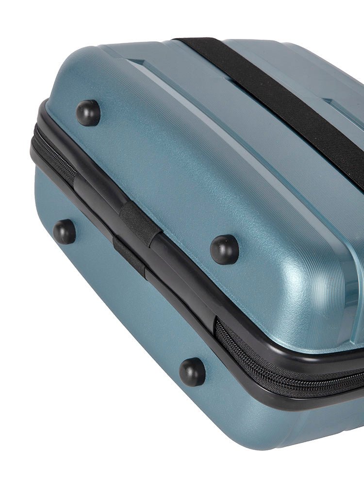 Cellini Microlite Beauty Case | Steel Blue - iBags - Luggage & Leather Bags