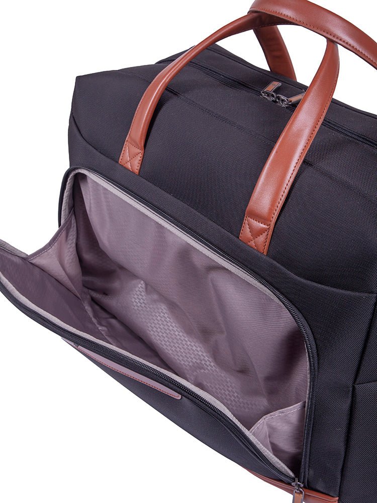 Cellini Monte Carlo Weekender Duffle | Black - iBags - Luggage & Leather Bags