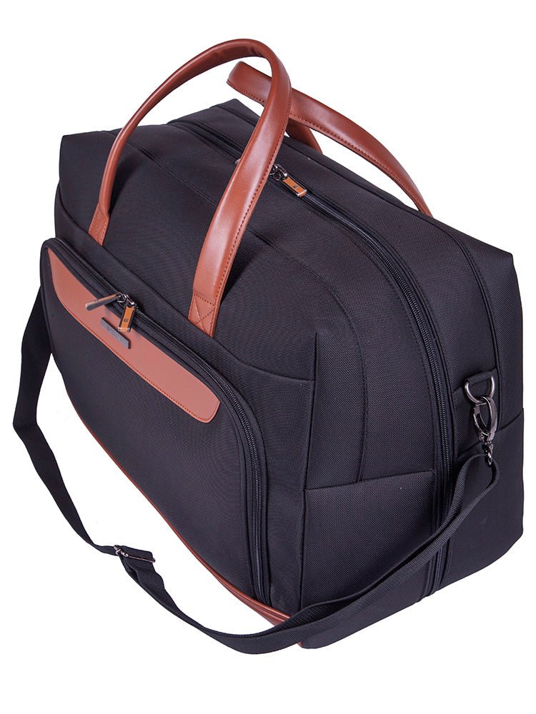 Cellini Monte Carlo Weekender Duffle | Black - iBags - Luggage & Leather Bags