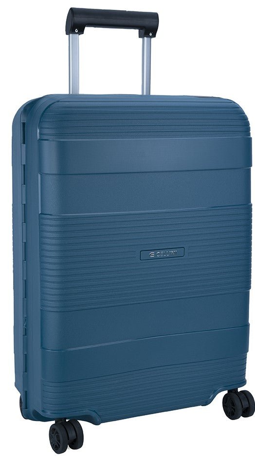 Cellini Safetech 4 Wheel Carry On Trolley | Blue - iBags - Luggage & Leather Bags