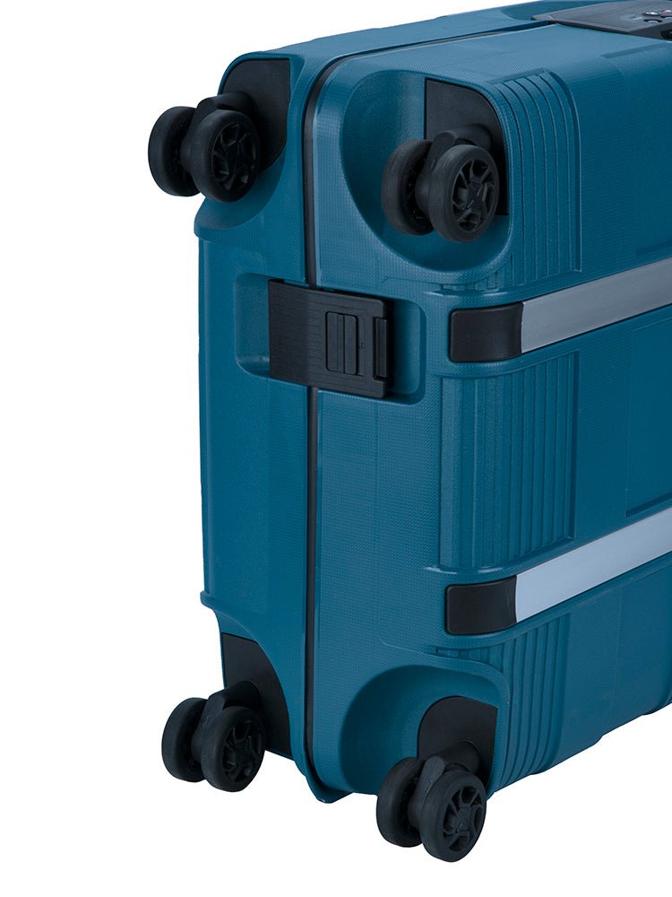 Cellini Safetech 4 Wheel Carry On Trolley | Blue - iBags - Luggage & Leather Bags