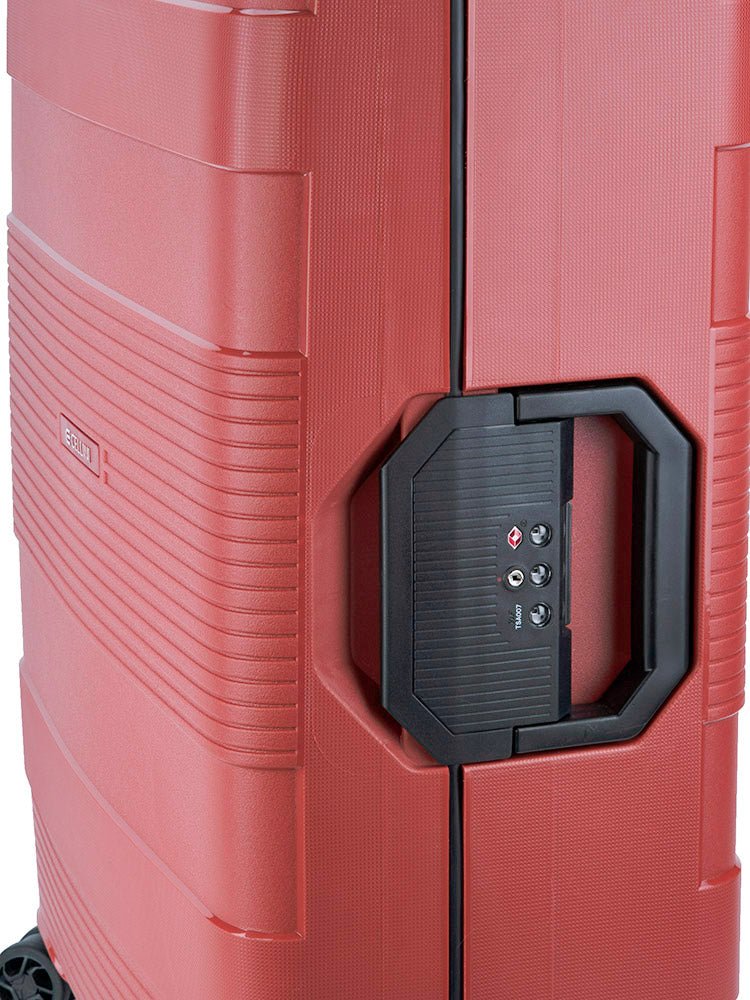 Cellini Safetech Medium 4 Wheel Trolley Case | Orange - iBags - Luggage & Leather Bags