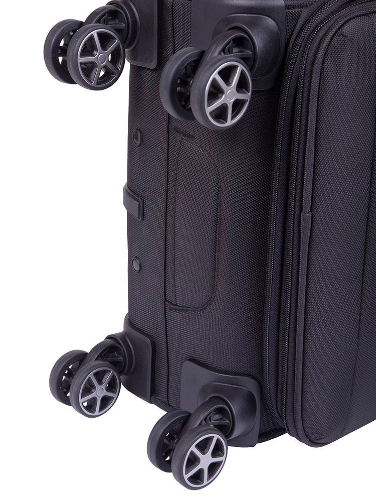 Cellini Smartcase Digital Carry On | Black - iBags - Luggage & Leather Bags