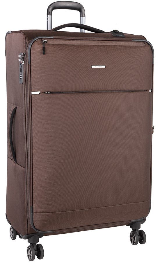 Cellini Smartcase Large 4 Wheel Trolley Case | Olive - iBags - Luggage & Leather Bags