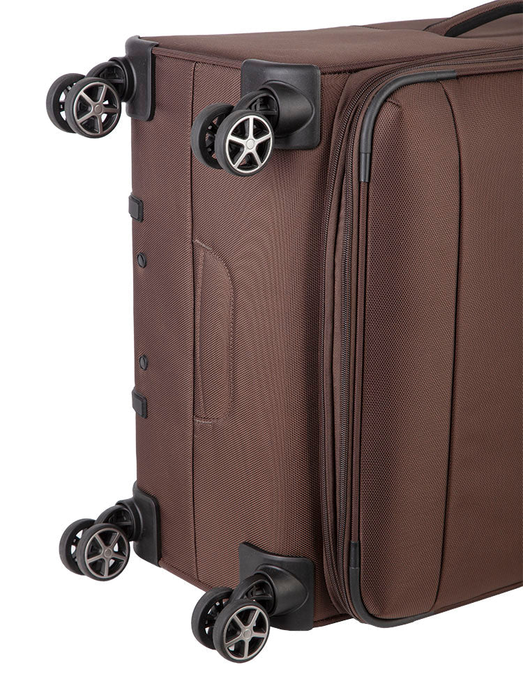 Cellini Smartcase Large 4 Wheel Trolley Case | Olive - iBags - Luggage & Leather Bags