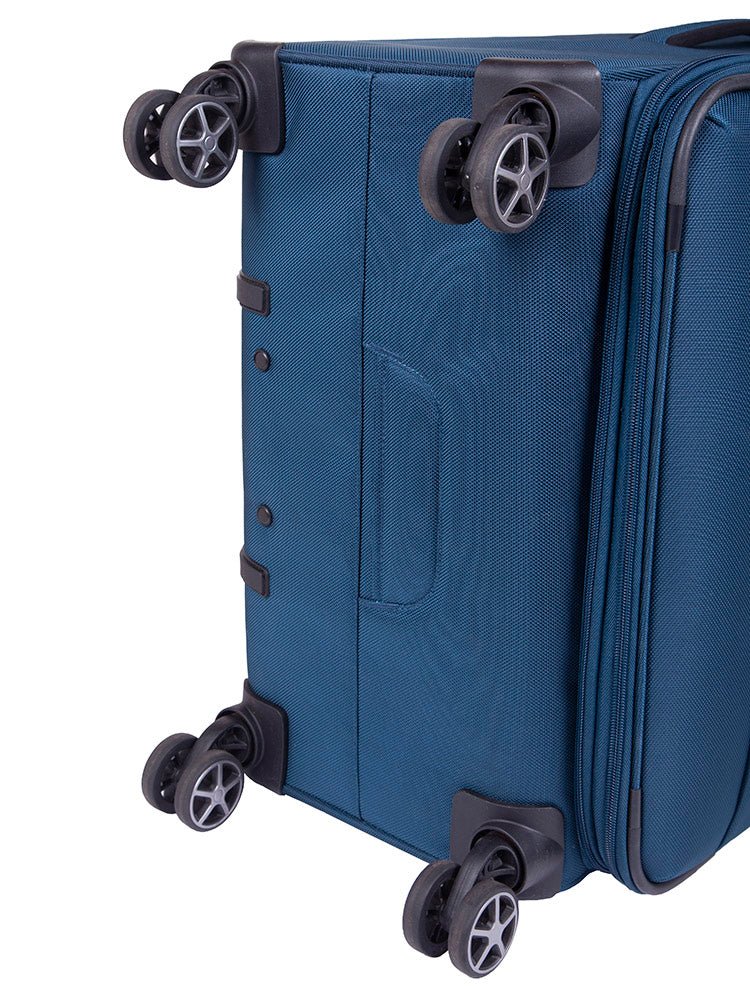 Cellini Smartcase Medium 4 Wheel Trolley Case | Blue - iBags - Luggage & Leather Bags