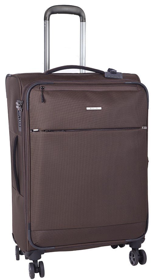 Cellini Smartcase Medium 4 Wheel Trolley Case | Olive - iBags - Luggage & Leather Bags