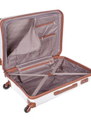 Cellini Spinn 650mm 4 Wheel Trolley Case | White - iBags - Luggage & Leather Bags