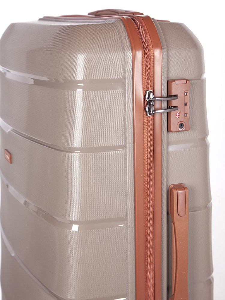 Cellini Spinn 740mm 4 Wheel Trolley Case | Mink - iBags - Luggage & Leather Bags
