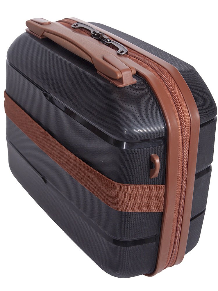 Cellini Spinn Beauty Case | Black - iBags - Luggage & Leather Bags