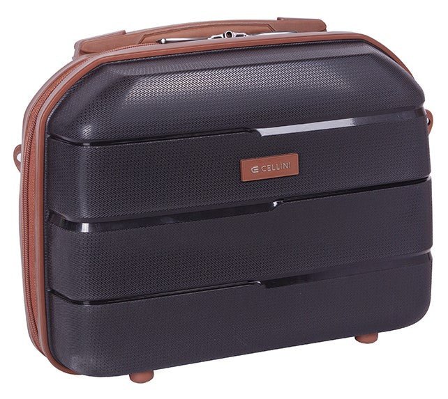 Cellini Spinn Beauty Case | Black - iBags - Luggage & Leather Bags