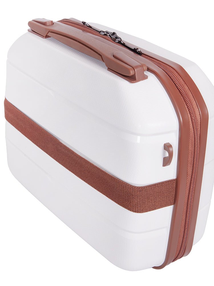 Cellini Spinn Beauty Case | White - iBags - Luggage & Leather Bags