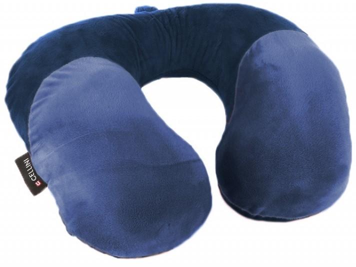 Cellini Travel Essentials Moulded Memory Foam Pillow | Navy - iBags