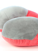 Cellini Travel Essentials Moulded Memory Foam Pillow | Pink/Grey - iBags