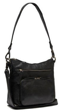 Chesterfield 25Cm Shoulder Bag - Tula | Black - iBags - Luggage & Leather Bags