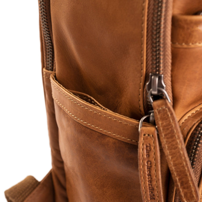 Chesterfield Austin Leather Backpack | Cognac - iBags - Luggage & Leather Bags