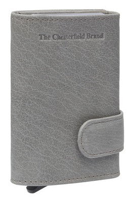 Chesterfield Cardholder Mannheim + RFID | Grey - iBags - Luggage & Leather Bags