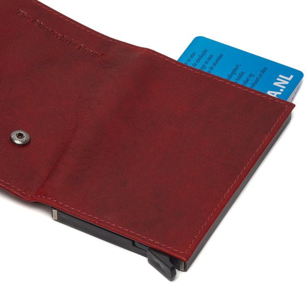 Chesterfield Cardholder Mannheim + RFID | Red - iBags - Luggage & Leather Bags