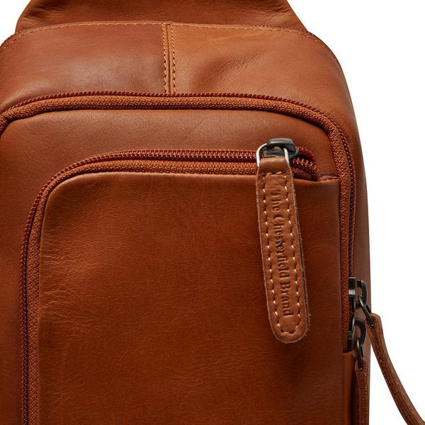 Chesterfield Cross Body Shoulder Bag - Riga | Cognac - iBags - Luggage & Leather Bags