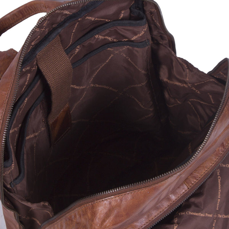 Chesterfield Mack Leather Backpack | Cognac - iBags - Luggage & Leather Bags