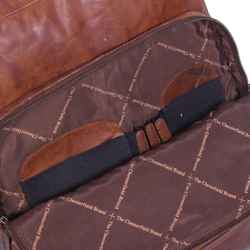 Chesterfield Mack Leather Backpack | Cognac - iBags - Luggage & Leather Bags