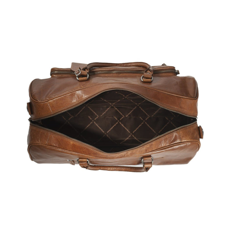 Chesterfield Munich Leather Weekender | Cognac - iBags - Luggage & Leather Bags