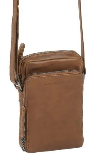 Chesterfield Phonebag Hamilton | Cognac - iBags - Luggage & Leather Bags