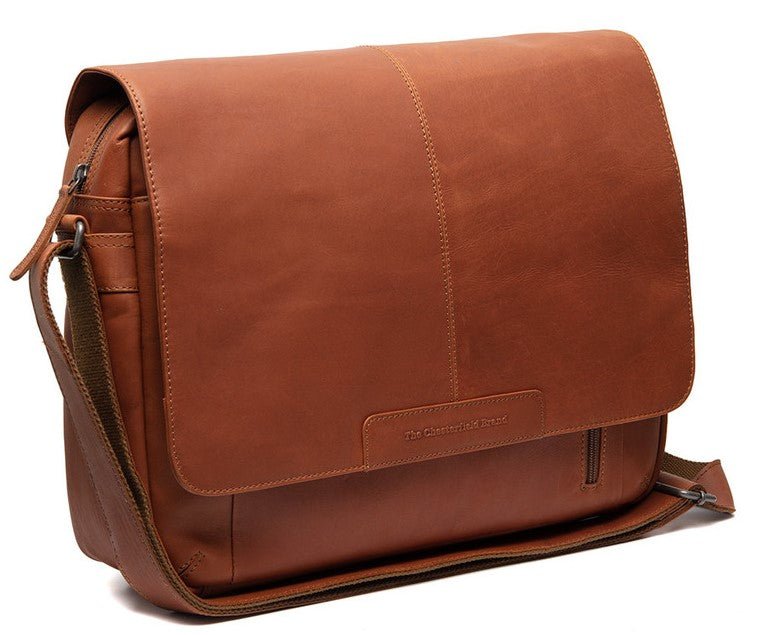 Chesterfield Shoulder Bag - Richard | Cognac - iBags - Luggage & Leather Bags