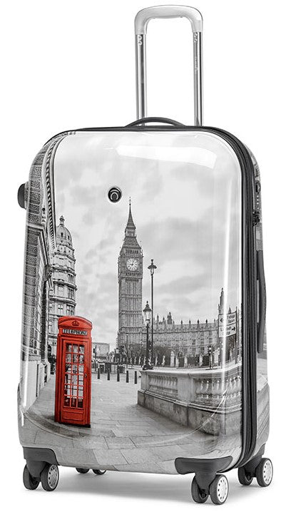 Claymore City Print London Telephone Box 77cm - iBags - Luggage & Leather Bags