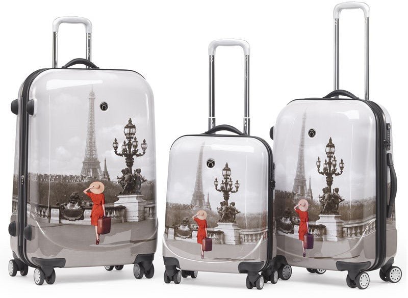 Claymore City Print Paris Pont Alex.III | Set of 3 - iBags - Luggage & Leather Bags