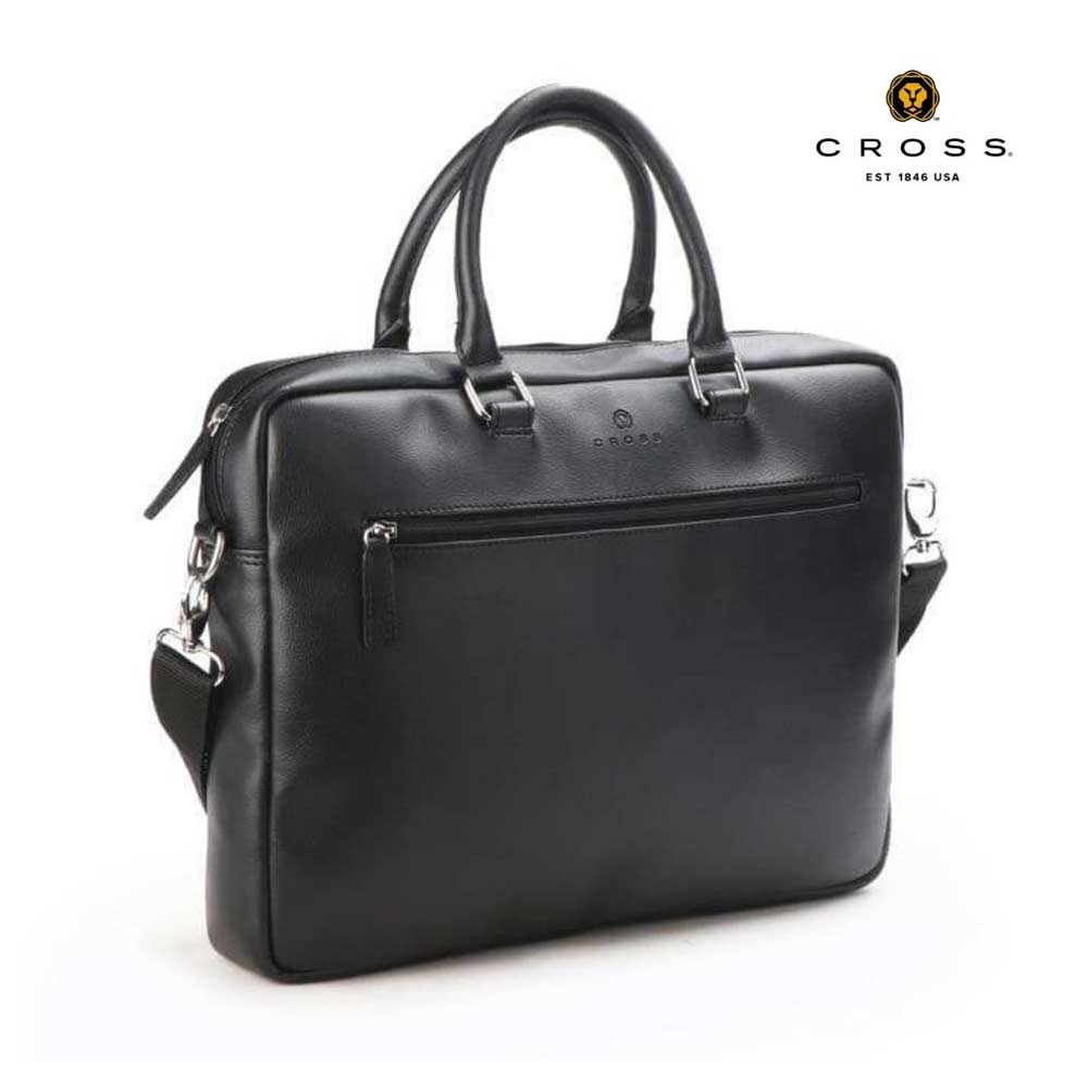 Cross Jasper Office Laptop Briefcase | Black - iBags - Luggage & Leather Bags