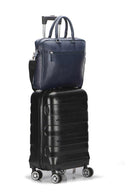 Cross Jasper Office Laptop Briefcase | Navy Blue - iBags - Luggage & Leather Bags