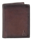 Dakar Dakota Spray Leather Credit Card Holder w Coin Pocket | Brown - iBags.co.za
