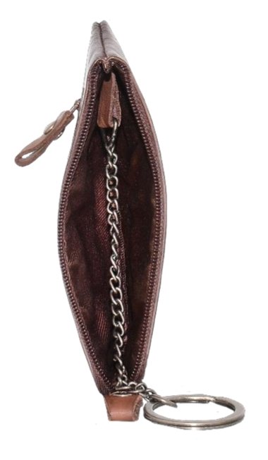 Dakar Dakota Spray Leather Keyring and Change Pouch | Brown - iBags.co.za