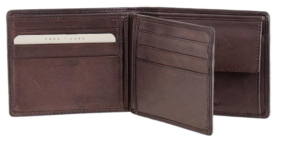 Dakar Dakota Spray Leather Wallet | Brown - iBags.co.za