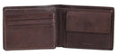 Dakar Dakota Spray Leather Wallet Extra Card Flap & Change Pocket | Brown - iBags.co.za