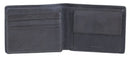 Dakar Dakota Spray Leather Wallet Extra Card Flap & Change Pocket | Navy - iBags.co.za