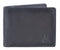 Dakar Dakota Spray Leather Wallet Extra Card Flap & Change Pocket | Navy - iBags.co.za