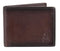 Dakar Dakota Spray Leather Wallet w Extra Card Flap | Brown - iBags.co.za