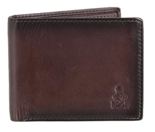 Dakar Dakota Spray Leather Wallet w Extra Card Flap | Brown - iBags.co.za
