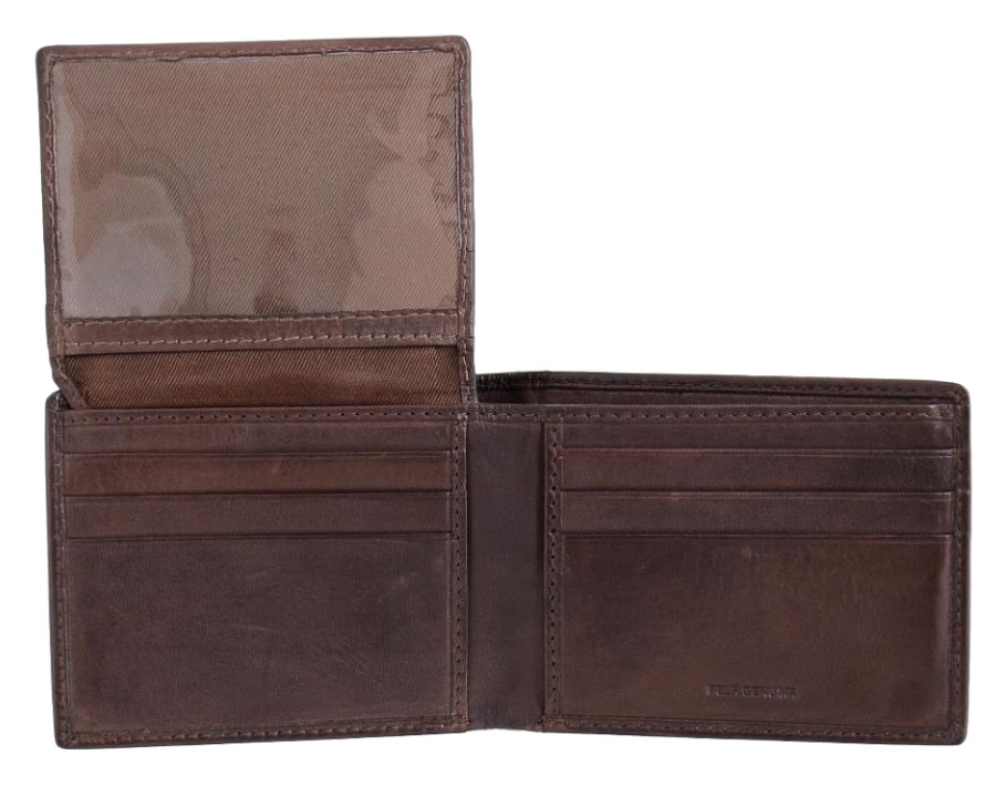 Dakar Dakota Spray Leather Wallet w Extra Card Flap | Brown - iBags.co.za