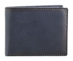 Dakar Dakota Spray Leather Wallet w Extra Card Flap | Navy - iBags.co.za